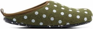 Camper Wabi polka-dot slippers Green