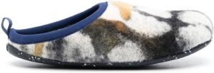 Camper Wabi tie-dye print slippers White