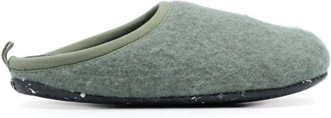 Camper Wabi wool slippers Green