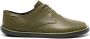 Camper Wagon lace-up leather shoes Green - Thumbnail 1