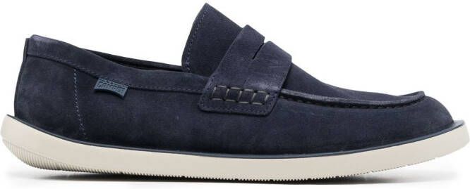 Camper Wagon suede loafers Blue