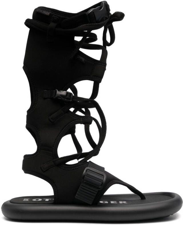 Camper x Ottolinger tie-fastening strap sandals Black