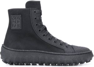 CamperLab Ground textured high-top sneakers Black