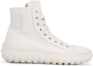CamperLab Ground textured high-top sneakers White