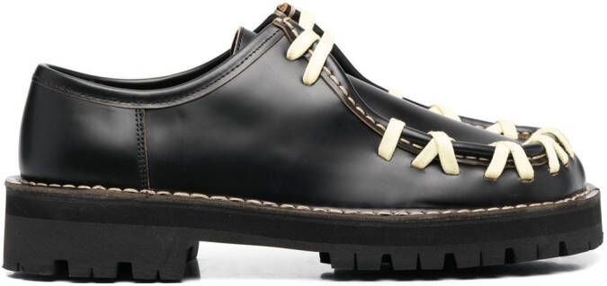 CamperLab lace-up leather Derby shoes Black