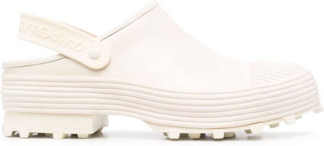 CamperLab leather chunky mules White