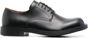 CamperLab square-toe leather Derby shoes Black