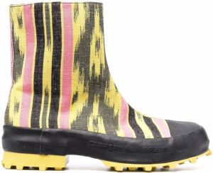 CamperLab Traktori abstract-print ankle boots Yellow
