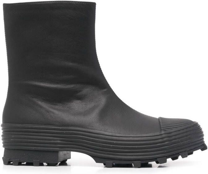 CamperLab Traktori leather ankle boots Black