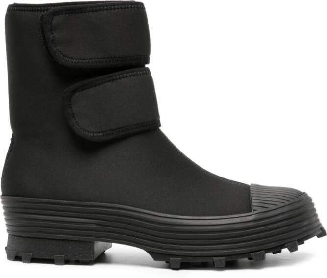 CamperLab Traktori scuba-jersey touch-strap boots Black