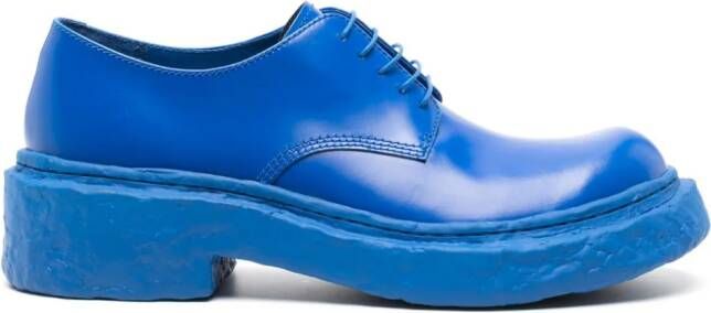 CamperLab Vamonos tonal leather derby shoes Blue