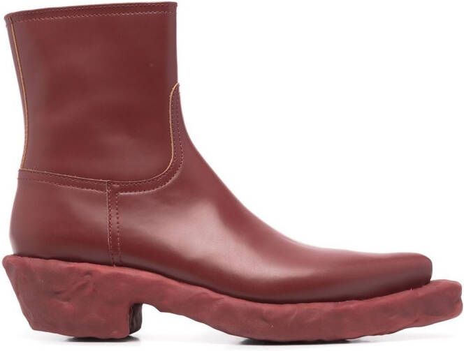 CamperLab Venga leather boots Red