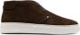 Canali contrast-lace suede sneakers Brown - Thumbnail 1
