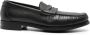 Canali grained-texture almond-toe loafers Black - Thumbnail 1