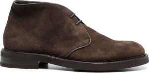 Canali lace-up leather ankle boots Brown