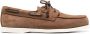 Canali lace-up suede loafers Brown - Thumbnail 1
