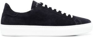 Canali lace-up suede sneakers Blue