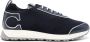 Canali logo-patch knitted sneakers Blue - Thumbnail 1