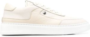 Canali logo-plaque low-top sneakers Neutrals