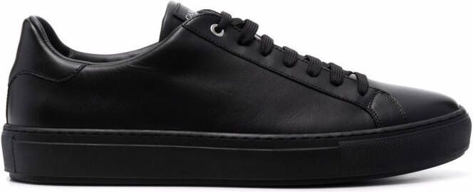Canali low-top leather sneakers Black
