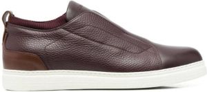 Canali slip-on low-top sneakers Red