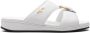Car Shoe buckle-embellished flat sandals White - Thumbnail 1