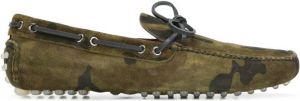 Car Shoe camouflage driver loafers Green