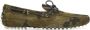 Car Shoe camouflage driver loafers Green - Thumbnail 1