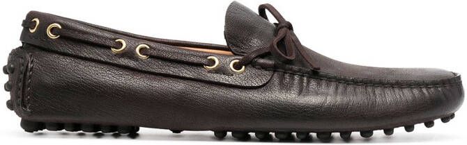 Car Shoe driving slip-on loafers Brown