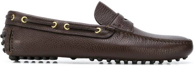 Car Shoe Driving slip-on loafers Brown
