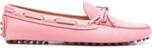 Car Shoe leather driving shoes Pink