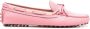 Car Shoe leather driving shoes Pink - Thumbnail 1