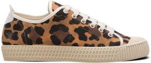 Car Shoe leopard print sneakers Brown