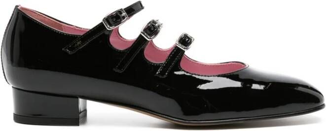 Carel Paris Ariana 30mm leather ballerina shoes Black