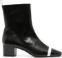 Carel Paris Audrey 45mm leather ankle boots Black - Thumbnail 1