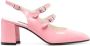 Carel Paris Banana patent-leather buckled pumps Pink - Thumbnail 1