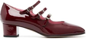 Carel Paris kina 45mm square-toe pumps Red