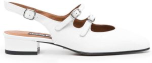 Carel Paris leather ballerina shoes White