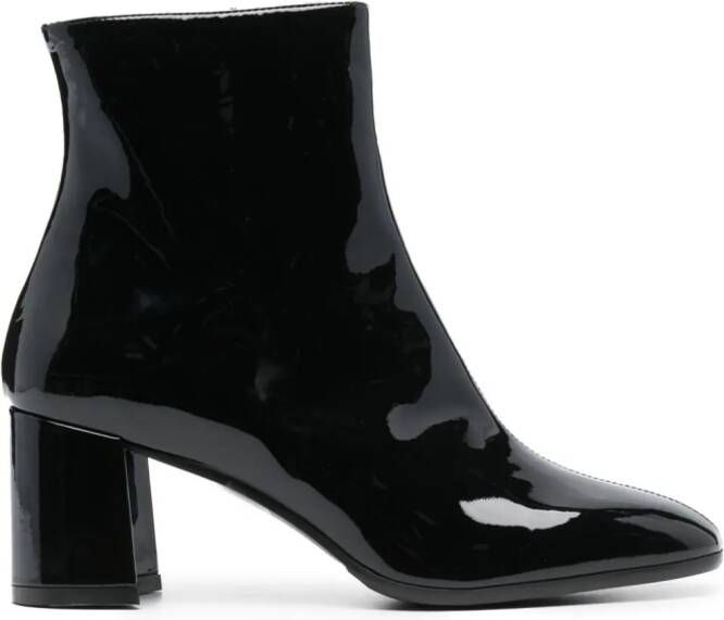 Carel Paris patent-leather ankle boots Black