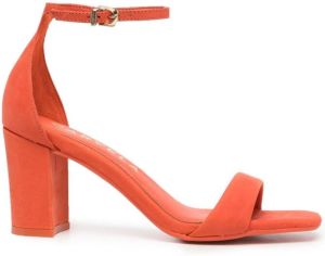 Carvela Second Skin square-toe sandals Orange