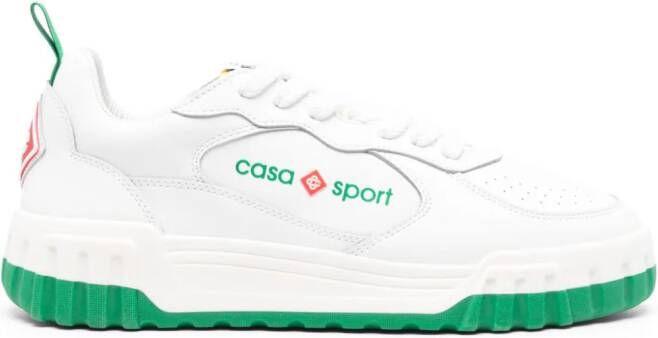 Casablanca Tennis Court leather sneakers White