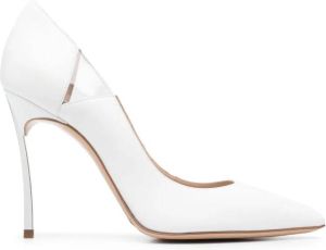 Casadei 100mm heeled leather pumps White