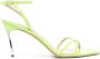 Casadei 100mm Superblade Jolly patent leather sandals Green - Thumbnail 1