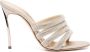Casadei 110mm Blade leather sandals Gold - Thumbnail 1