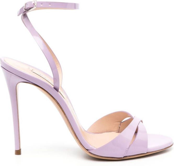 Casadei 110mm heeled leather sandals Purple