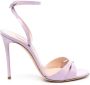 Casadei 110mm heeled leather sandals Purple - Thumbnail 1