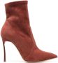 Casadei 115mm Blade suede ankle boots Brown - Thumbnail 1