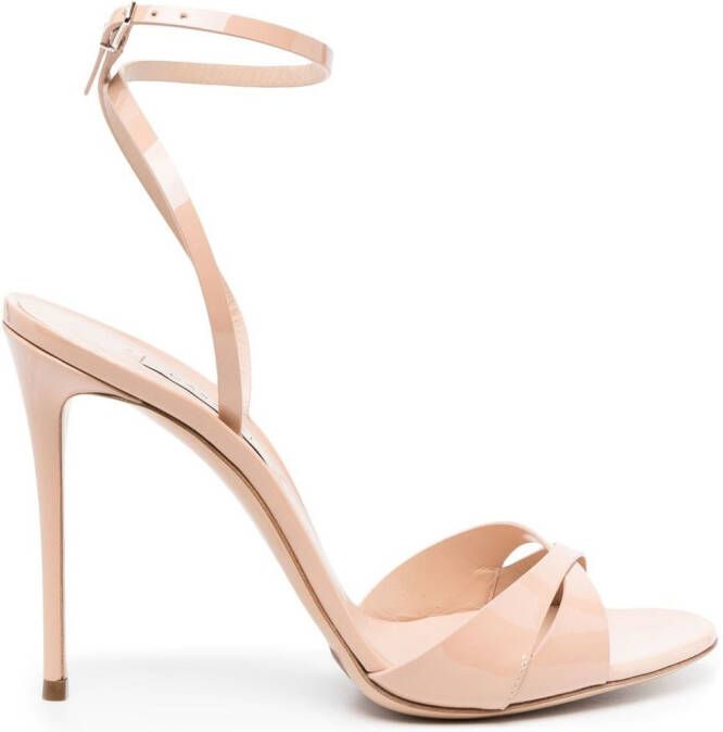 Casadei 115mm heeled leather sandals Pink
