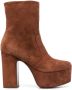 Casadei 130mm suede ankle boots Brown - Thumbnail 1