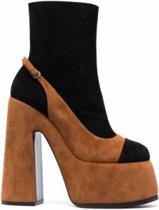 Casadei 170 Roxy suede ankle boots Brown